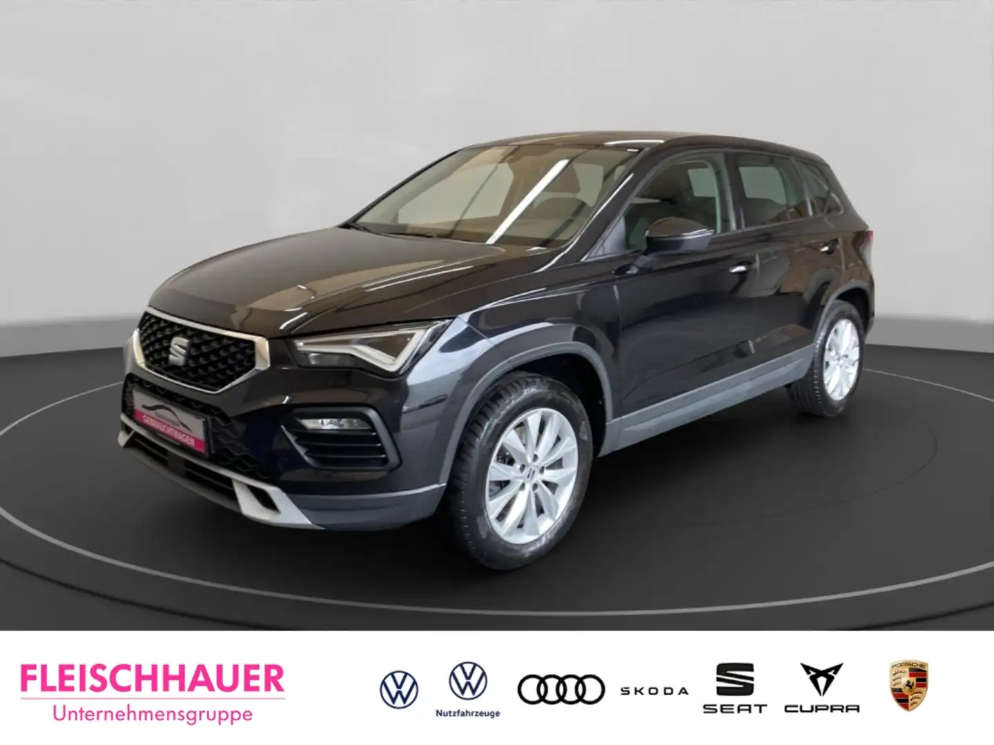 SEAT Ateca 2.0TDI Style 4Drive AHK Navi LED beh. Frsch. Schwarz - 1