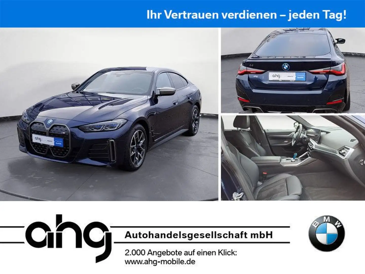BMW i4 M50 Navi Bluetooth PDC Klima Blau - 1