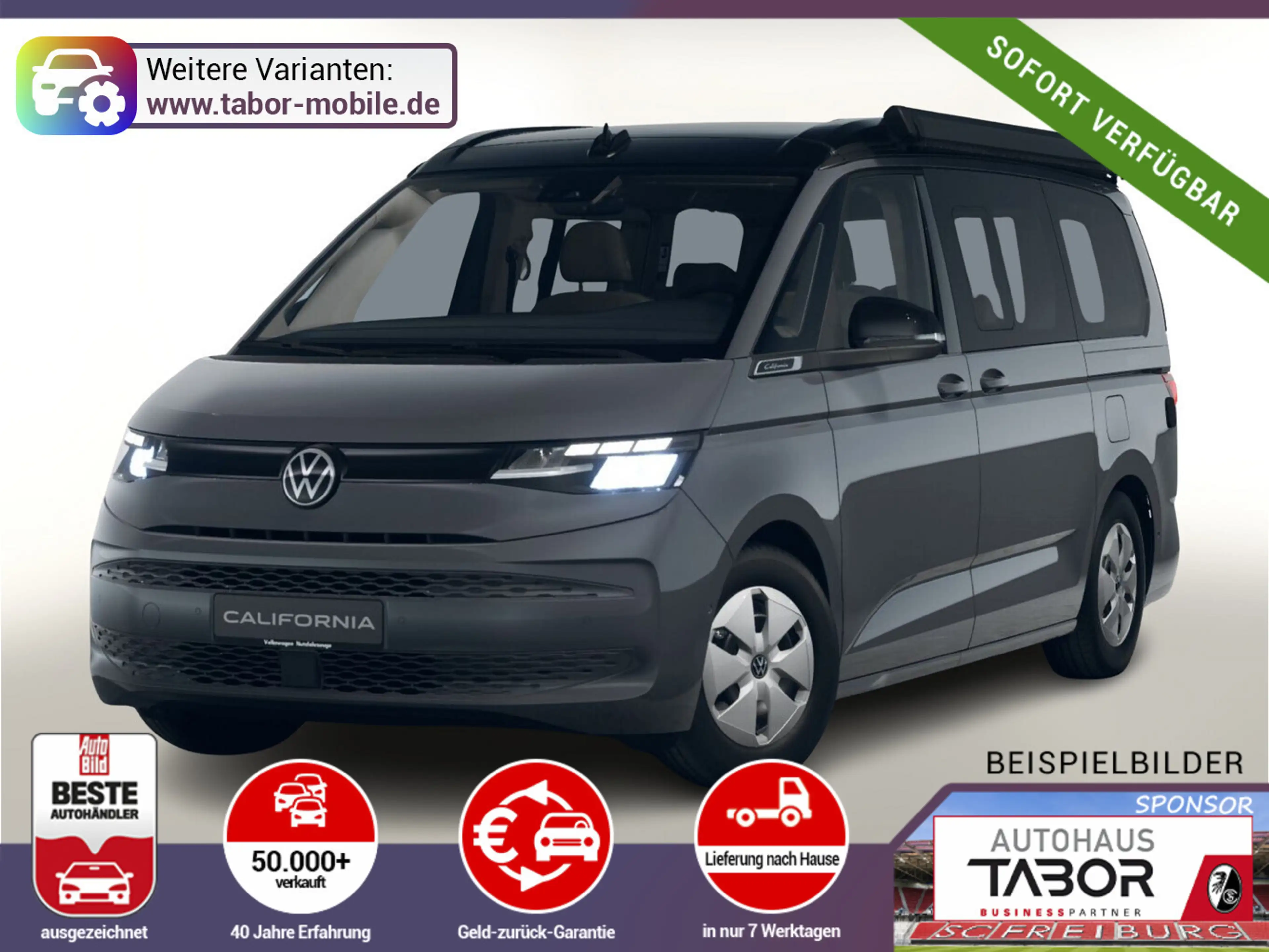 Volkswagen T7 California Beach Camper AHK LED 16"LM UVP-27%*