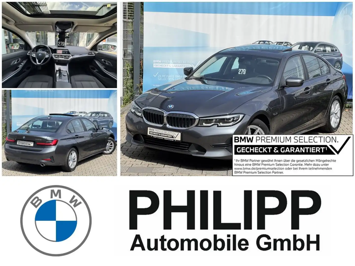 BMW 330 e Glasdach 360° LED HiFi SHZ 2.J Garantie DAB Gri - 1