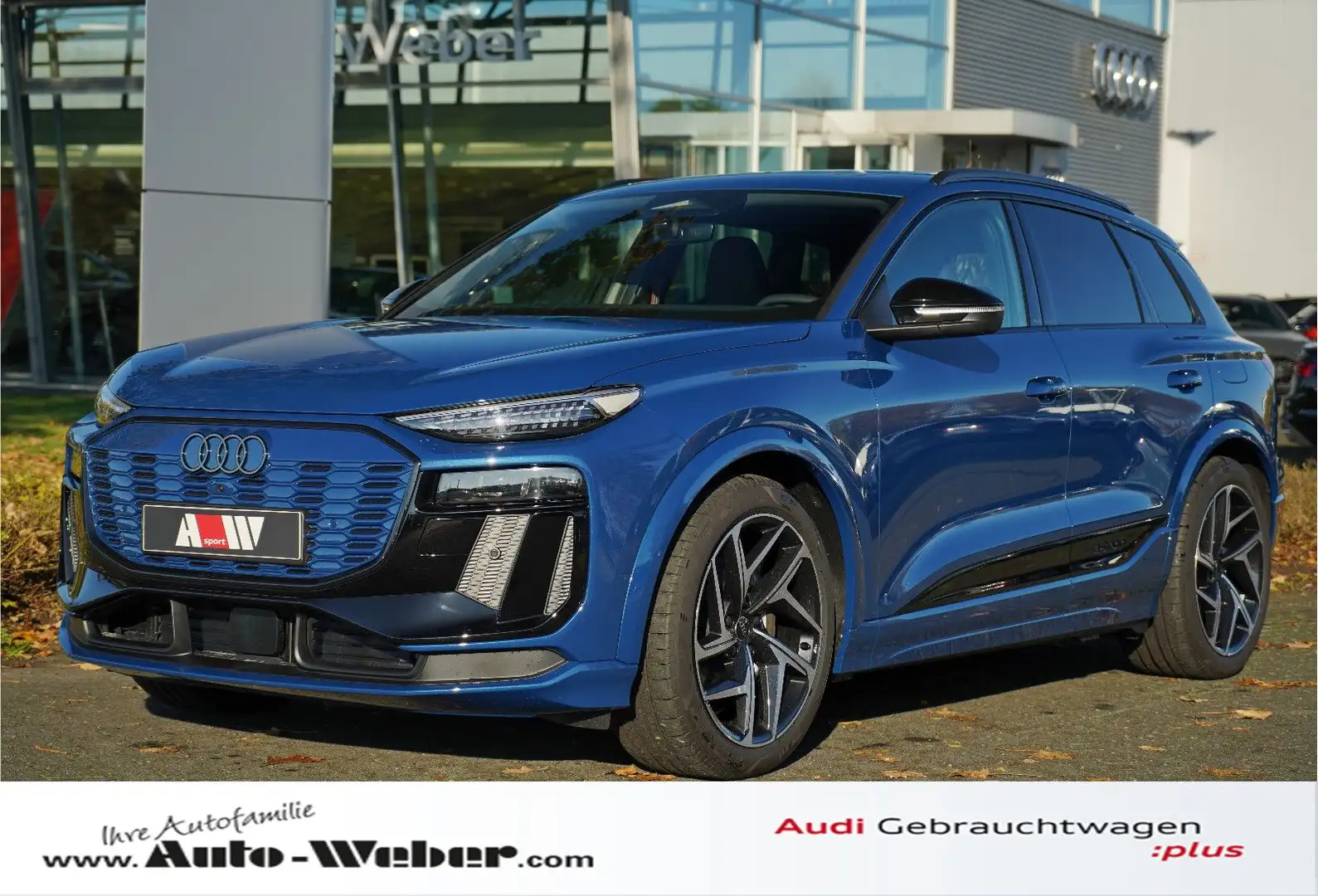 Audi Q6 e-tron AHK B&O PANO TECH PRO 2x S-LINE ARHUD Blau - 1