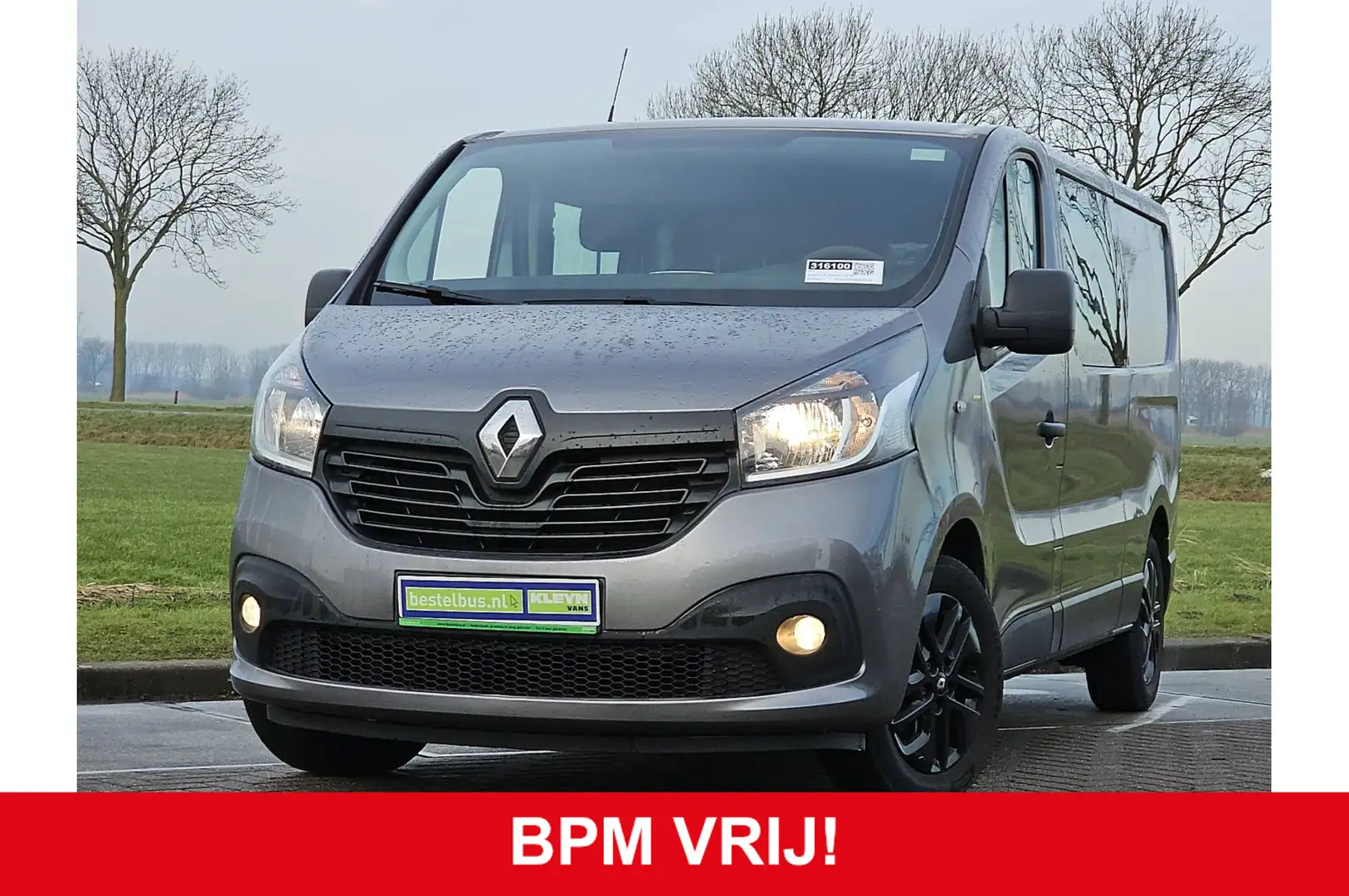 Renault Trafic 1.6 dCi T29 L2H1 DC Work Edition Energy LMV, airco Grijs - 2