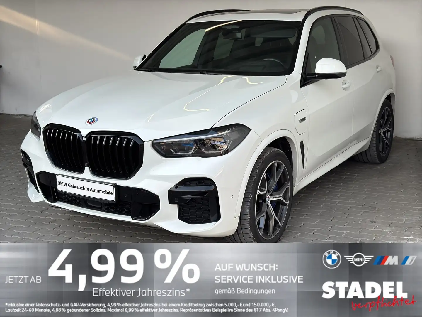 BMW X5 xDrive45e M Sport Navi.Laser.HuD.ACC.360°.HK Weiß - 2