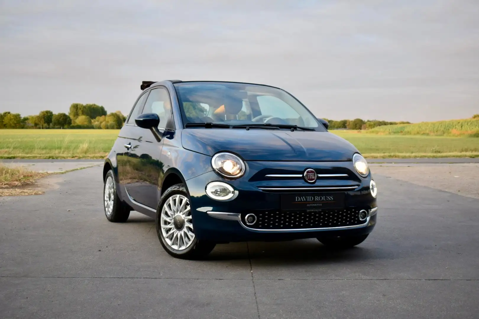 Fiat 500C 1.0 Dolcevita HYBRID, CarPlay/Airco/Cruise/Led/PDC Bleu - 1