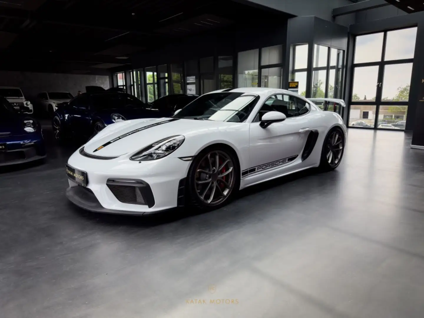 Porsche Cayman 718 CAYMAN GT4/RACETEX/PDK/LED/NEUWAGEN Bianco - 2