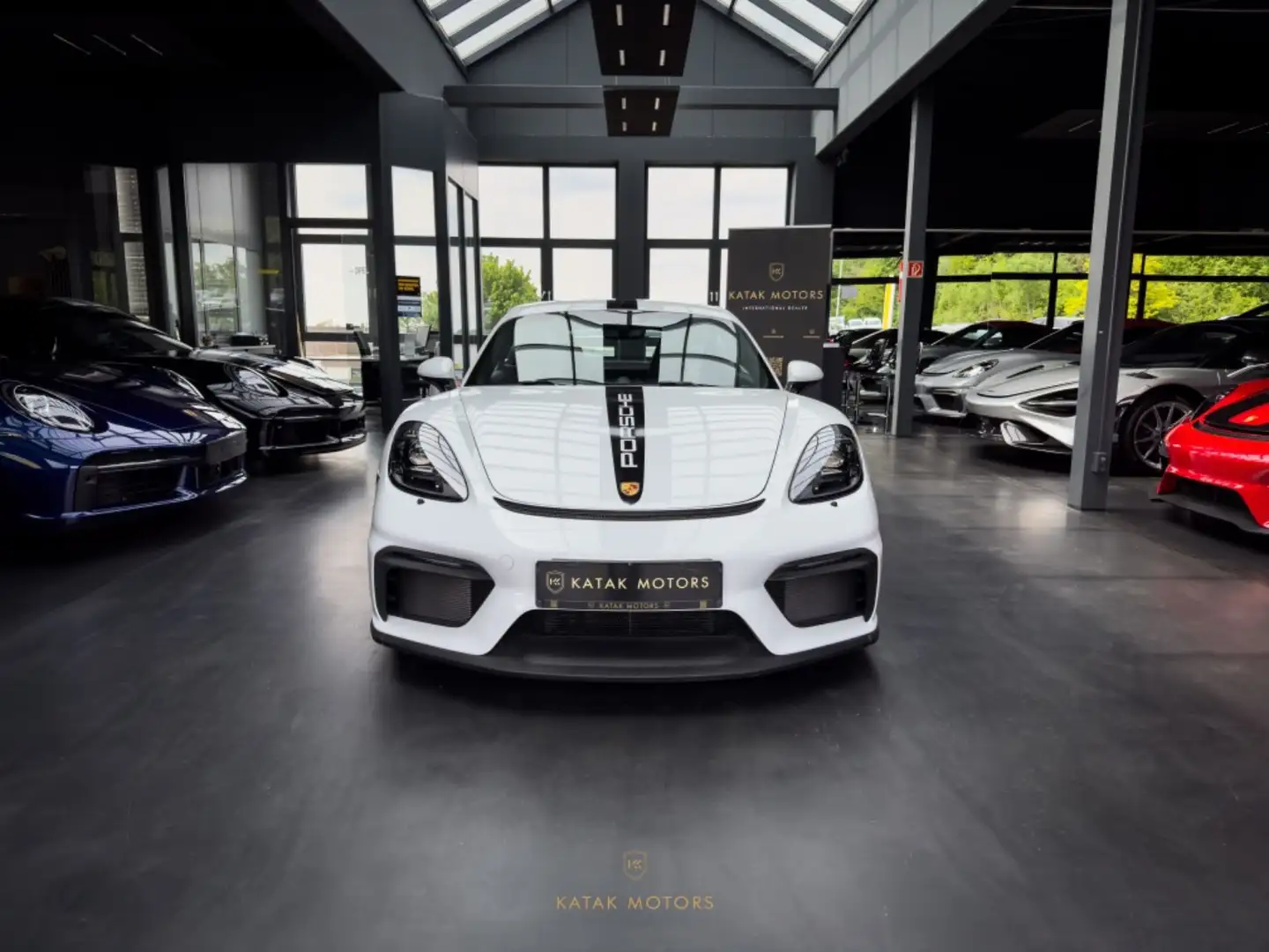 Porsche Cayman 718 CAYMAN GT4/RACETEX/PDK/LED/NEUWAGEN Bianco - 1
