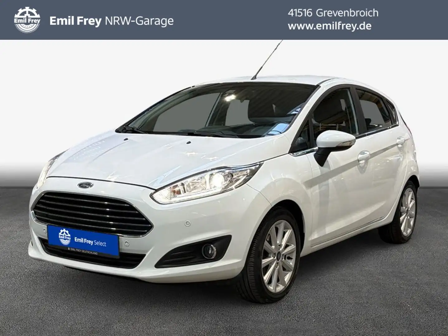 Ford Fiesta 1.0 EcoBoost Powershift Titanium NAVI+DAB+P Blanc - 1