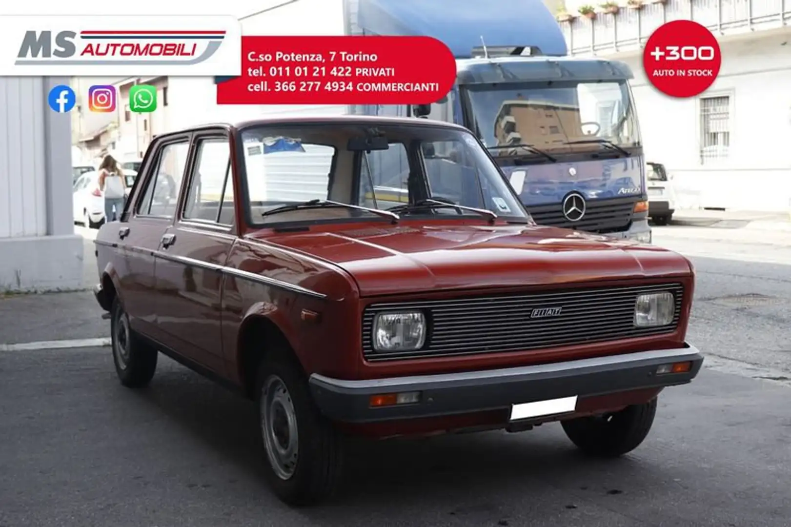 Fiat 128 FIAT 128 BERLINA 1100 Unicoproprietario Czerwony - 1