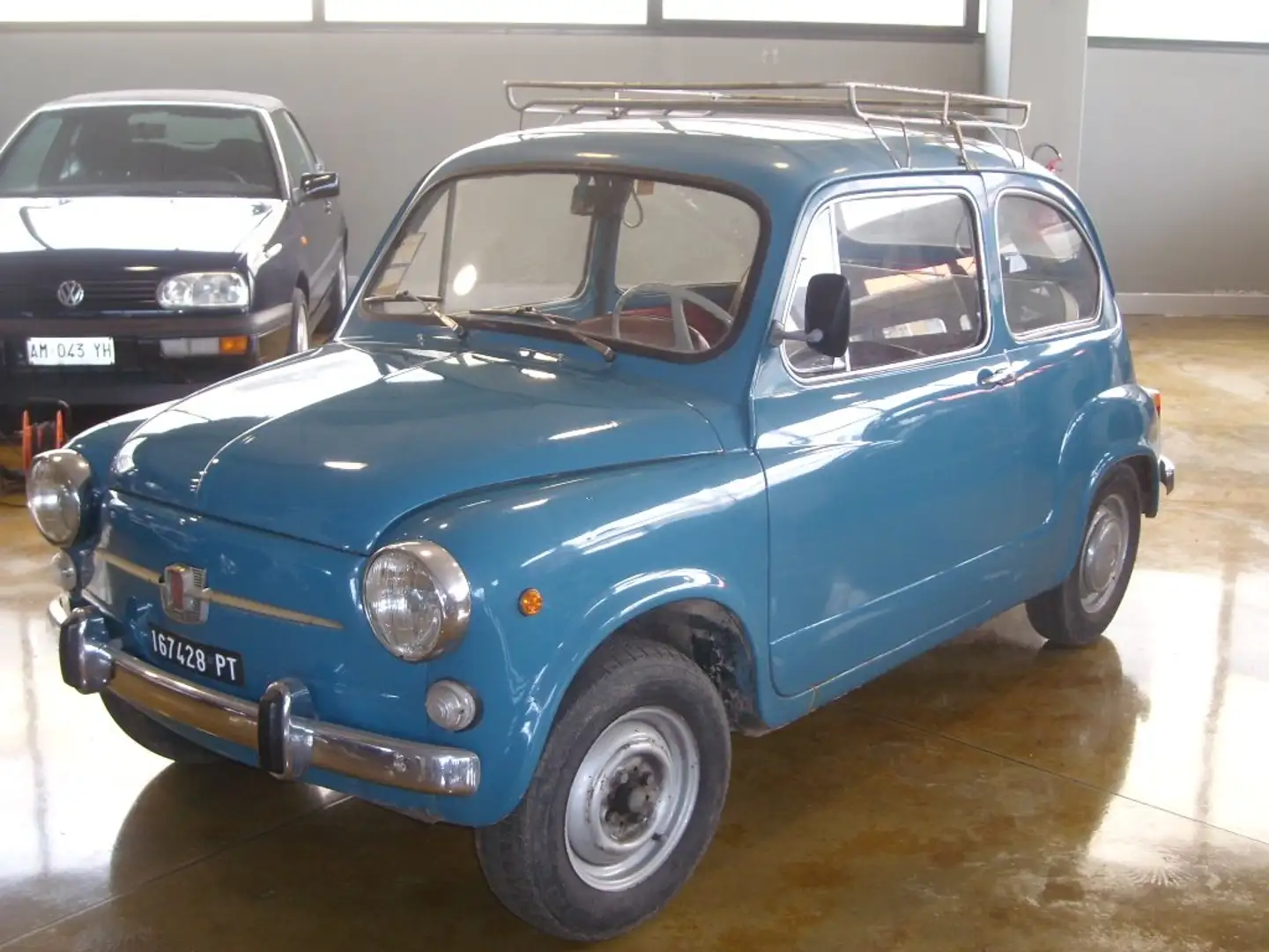 Fiat 600 600 D TARGA NERA ORIGINALE Modrá - 2