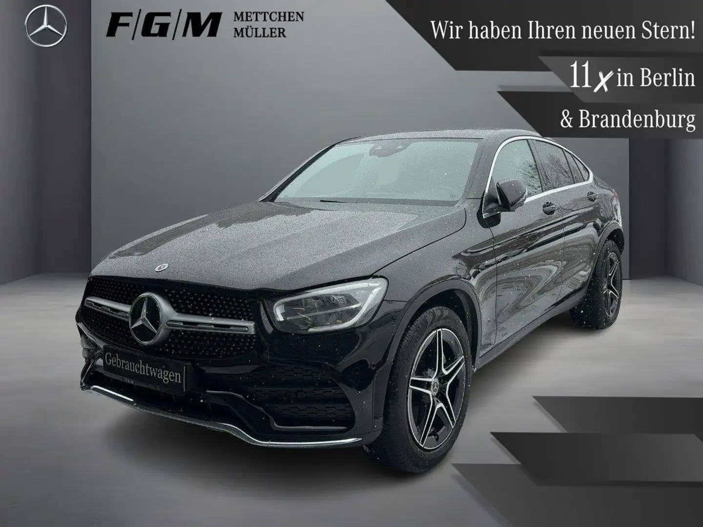 Mercedes-Benz GLC 220 d 4M Coupé AMG Line S-Dach|TWA|360 Schwarz - 1
