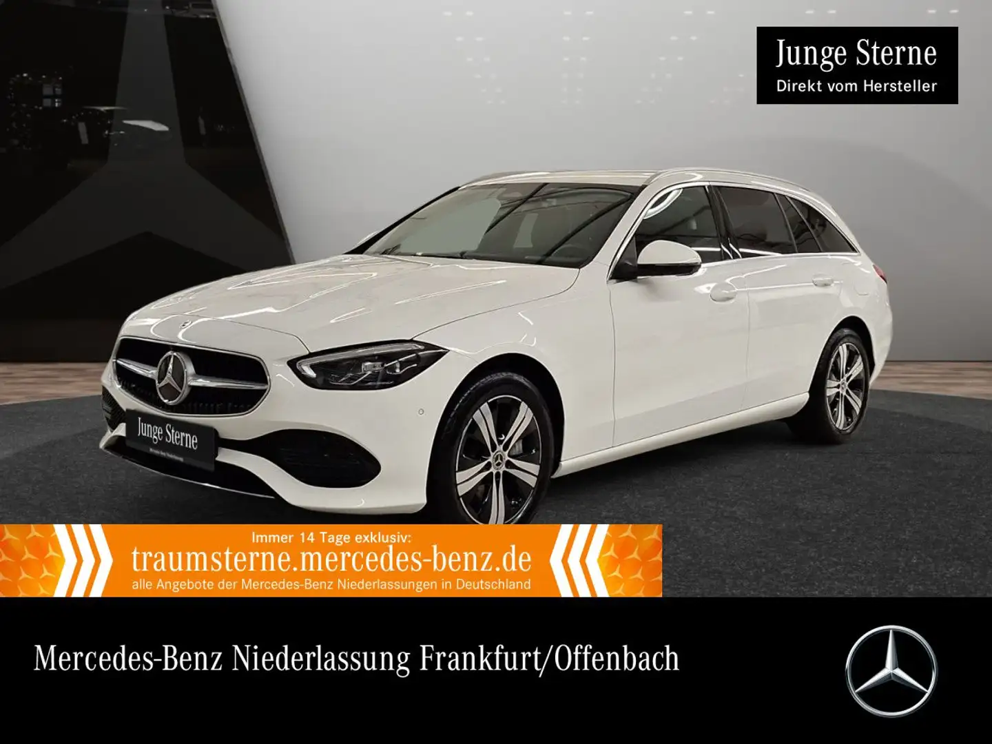 Mercedes-Benz C 300 e T AVANTG+360+LED+TOTW+KEYLESS+9G Weiß - 1