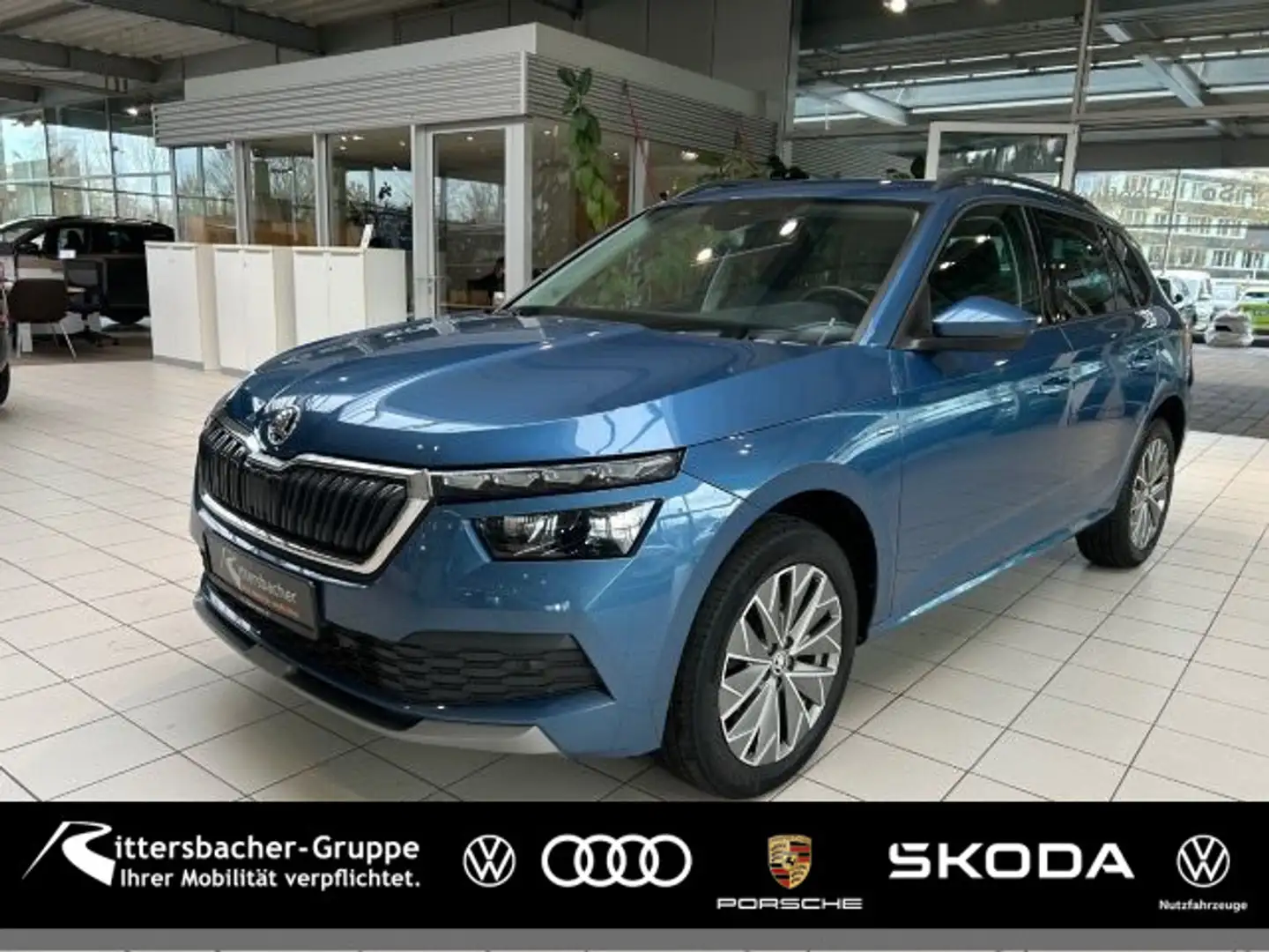 Skoda Kamiq Clever 1.5 TSI DSG Smartlink PDC Sitzhzg. Blau - 1