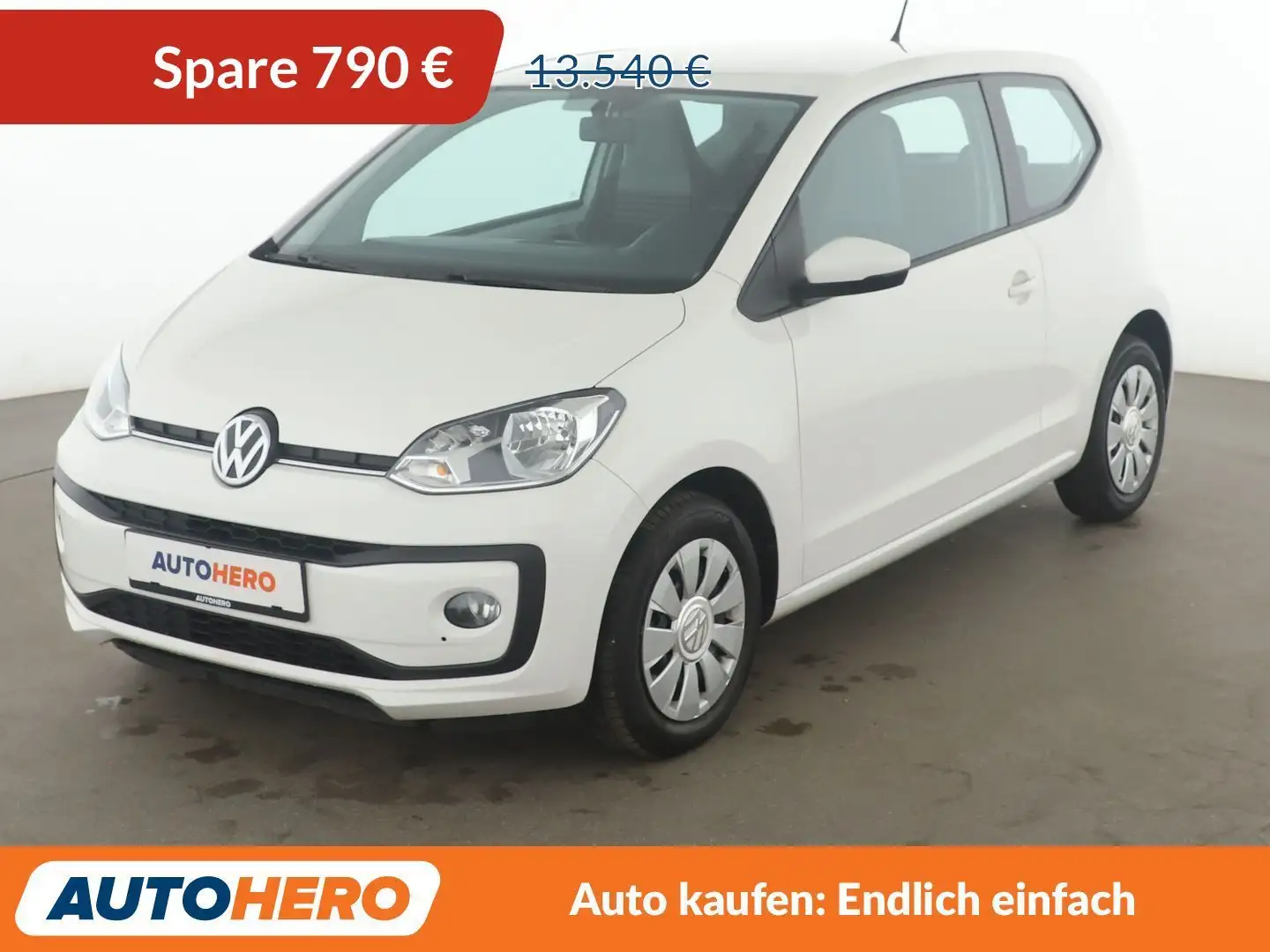Volkswagen up! 1.0 Move up! BlueMotion Aut.*SHZ*KLIMA* Weiß - 1
