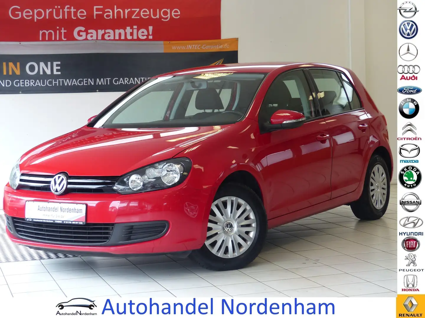 Volkswagen Golf 1.4 Trendline*KLIMA*5 TRG*TÜV NEU* Rojo - 1