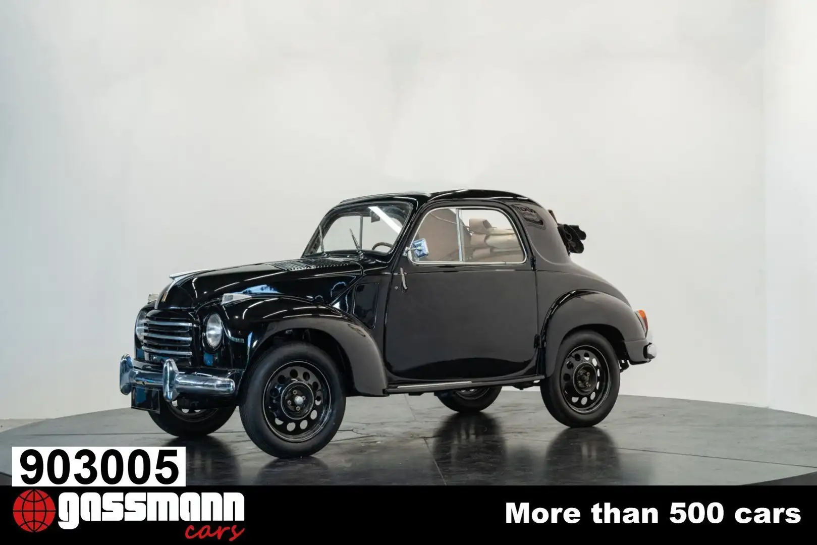 Fiat 500 C Topolino Trasformabile Schwarz - 1