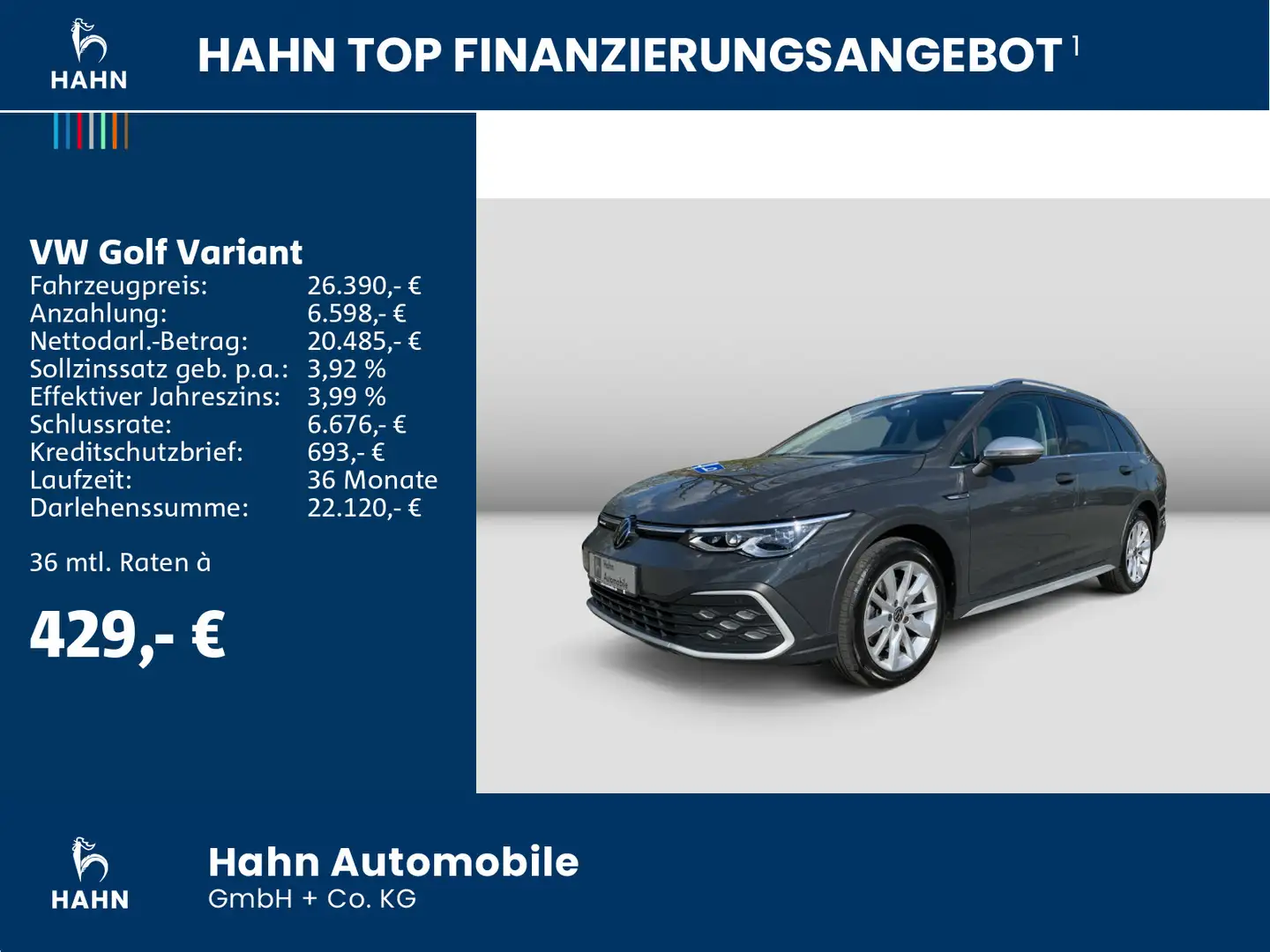 Volkswagen Golf Variant Golf VIII Variant Alltrack 2.0TDI DSG 4M AHK Cam Grau - 2