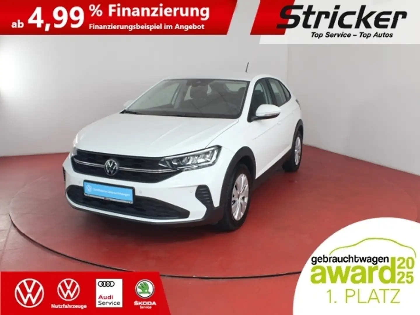 Volkswagen Taigo 1.0TSI 190,-ohne Anzahlung Einparkhilfe Weiß - 1