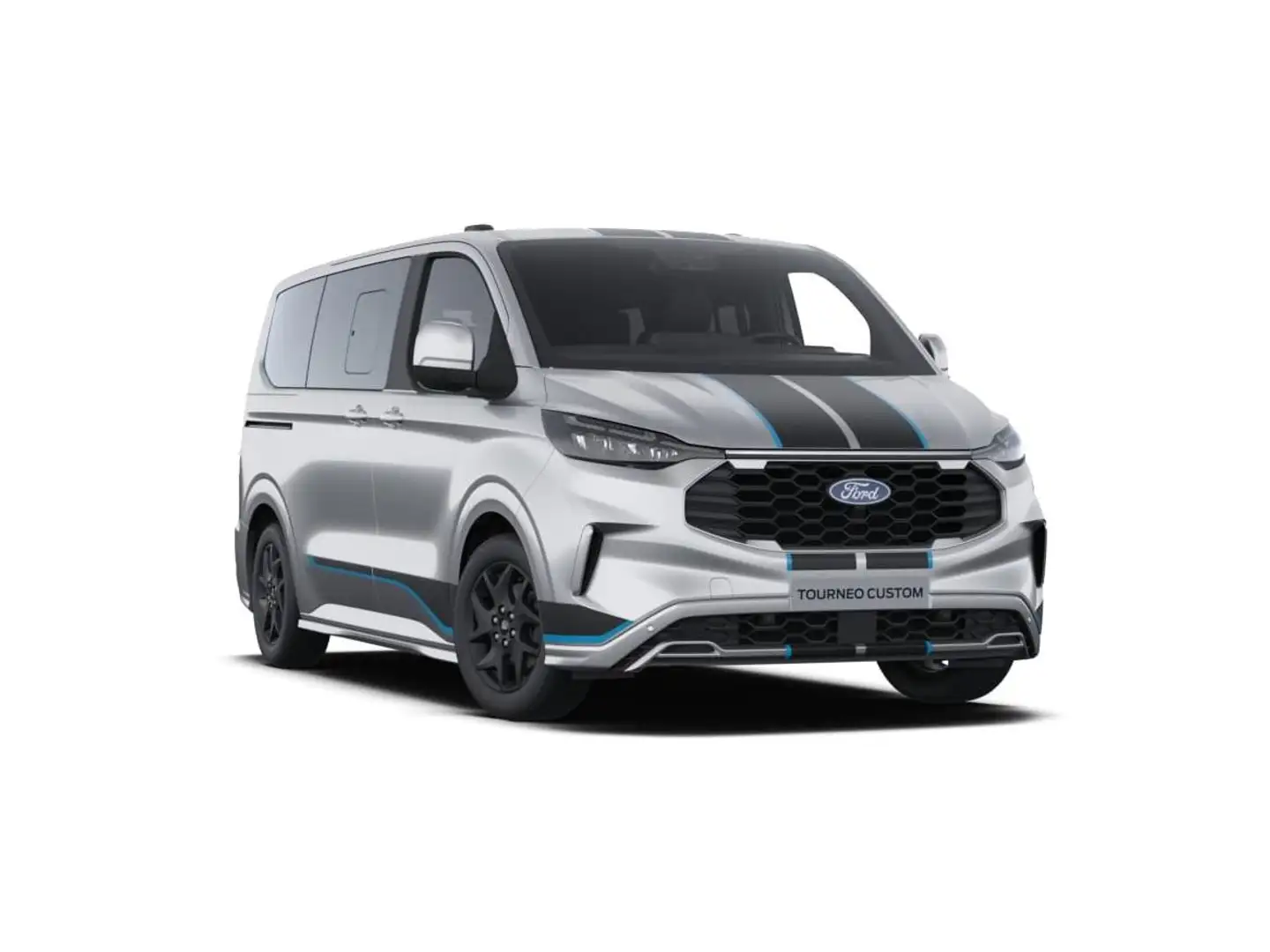 Ford Tourneo Custom 320 L1H1 4x4 Autm. Sport Schiebetür elktrisch Silber - 1