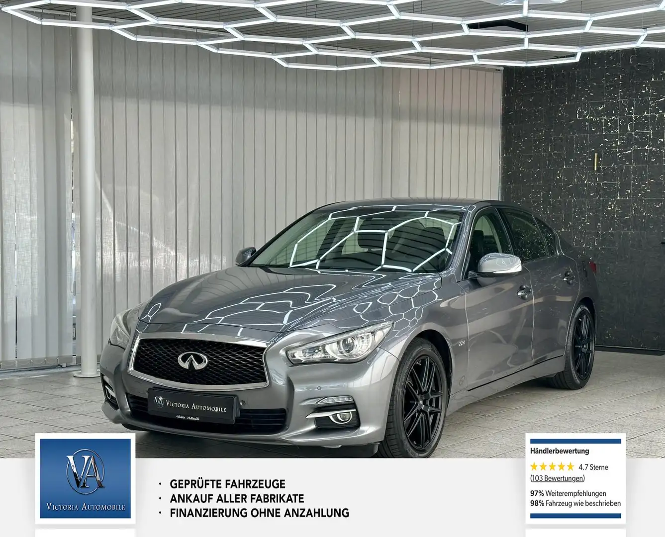 Infiniti Q50 Q50 1 Hand , Leder, Memory, AHK abnehmbar Grau - 1