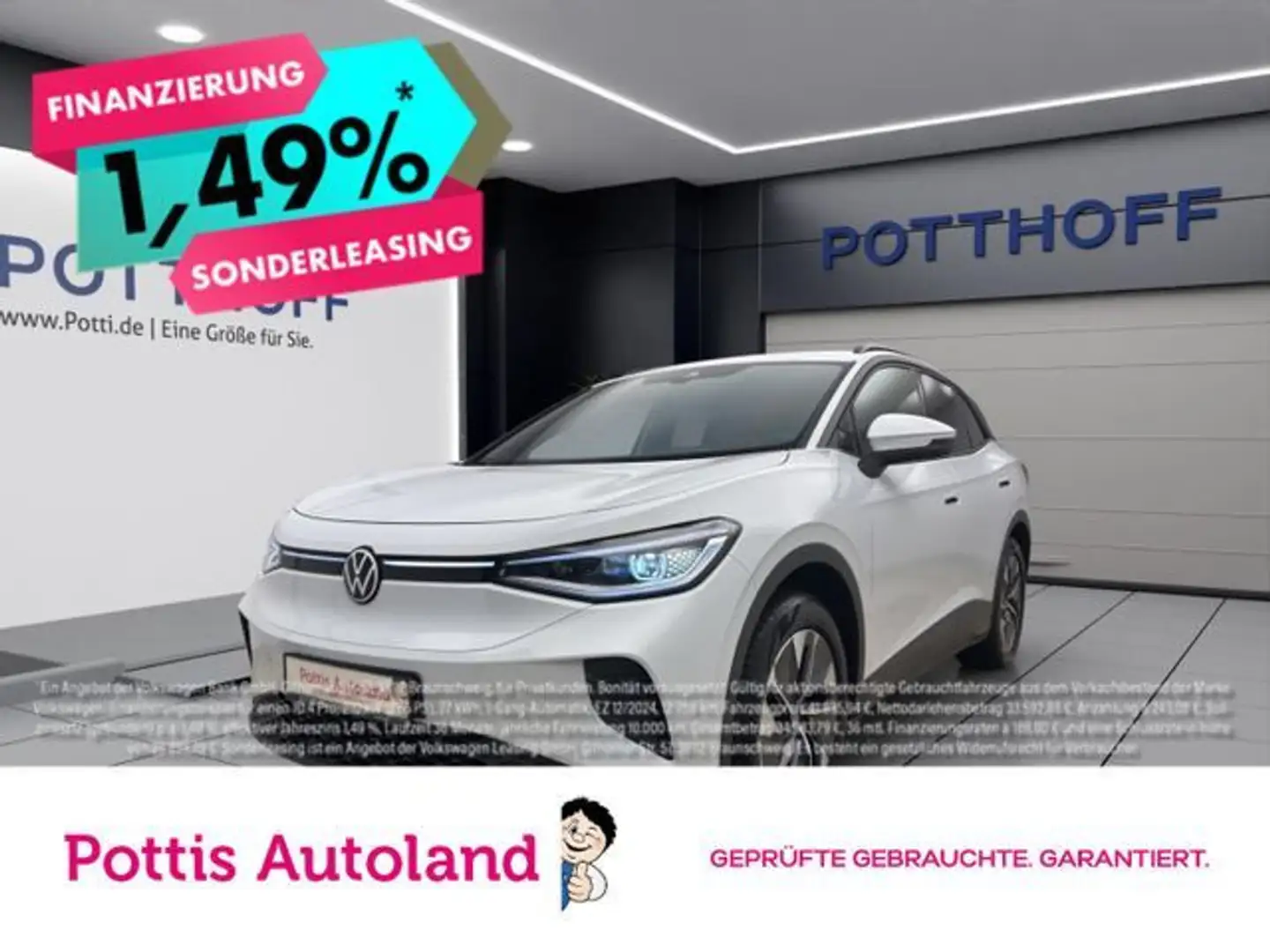 Volkswagen ID.4 PURE NAVI IQ.LIGHT PDC SITZHZG ACC Weiß - 1