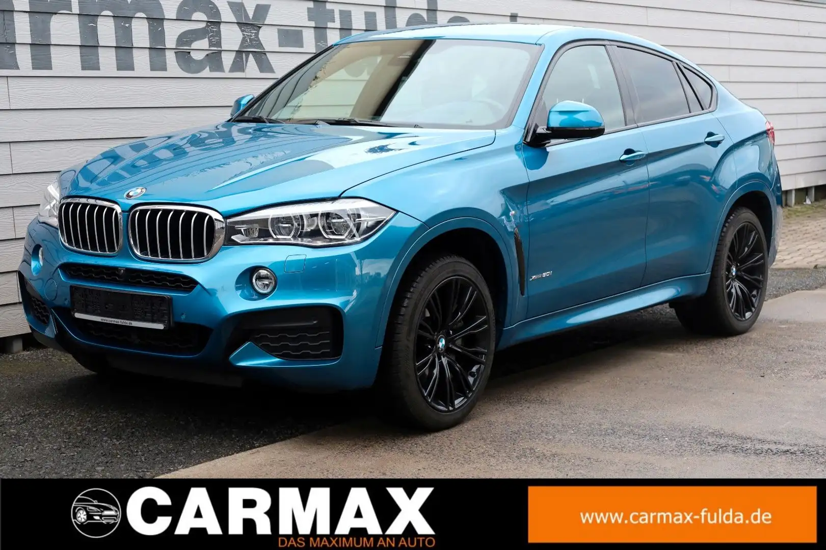 BMW X6 xDrive 50i M Sport Leder,Navi,LED,360° Kamera Blau - 1