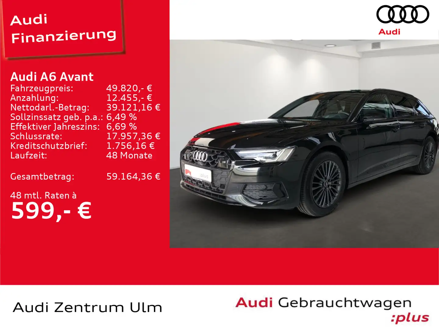 Audi A6 advanced 40 TDI quattro HuD MATRIX NAVI Чёрный - 1