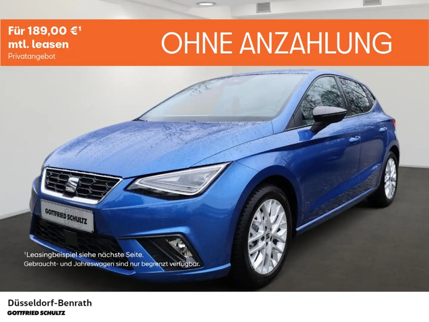 SEAT Ibiza FR 1.0 TSI DSG Voll-LED Navi Einparkhilfe Rückfahr Blau - 1