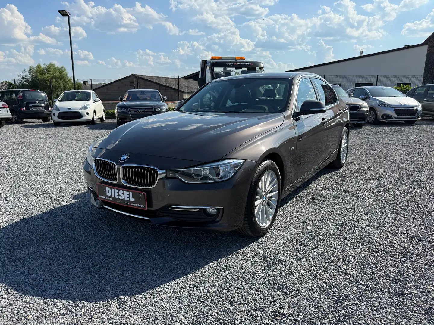 BMW 318 2000CC DIESEL 136CV ANNEE 2014 CUIR GPS GARANTIE!! Brun - 1