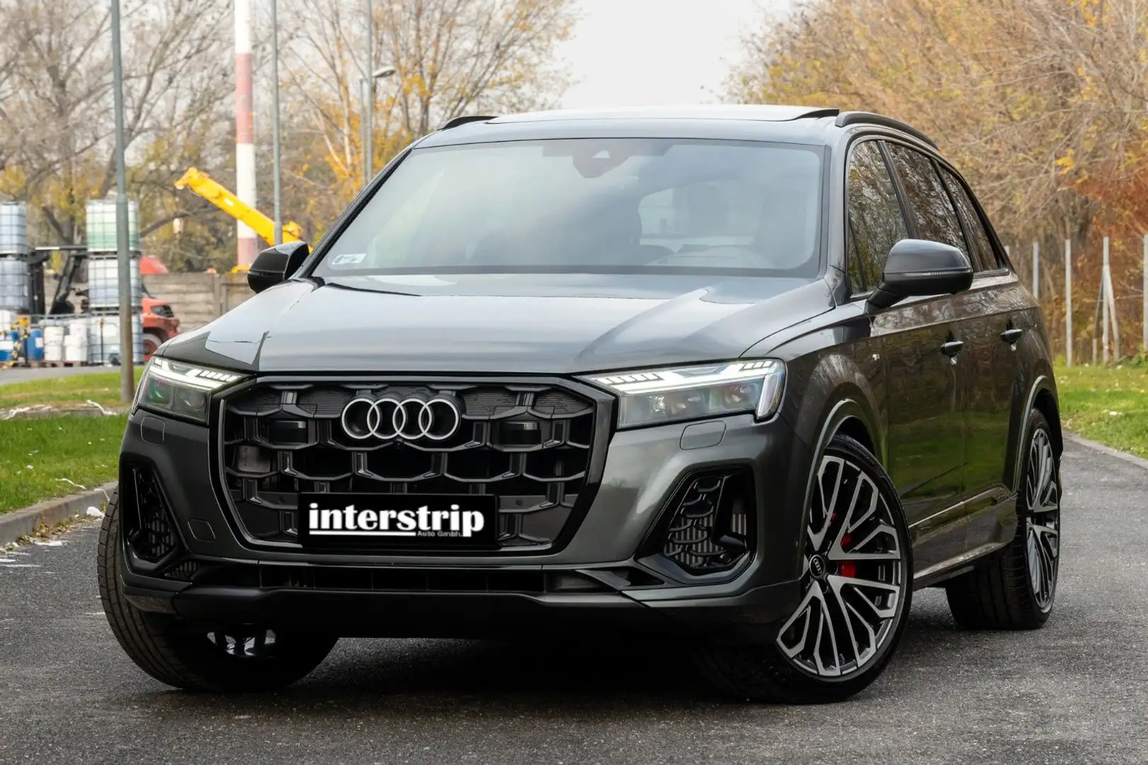 Audi Q7 60 TFSIe SLINE.MATRIX.PANO.LUFTF.HUD.360°.AHK Grau - 1
