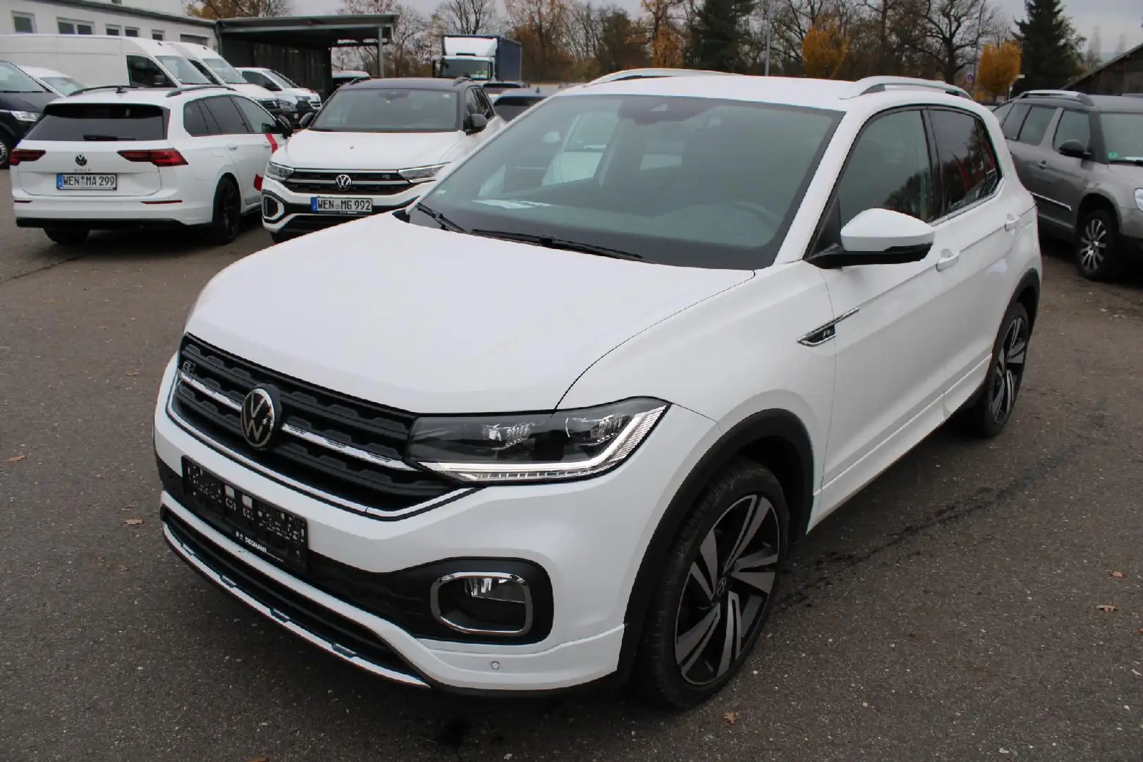 Volkswagen T-Cross R line 1.0 TSI LED Sitz DAB ACC LM18 MFL Carplay A Weiß - 2