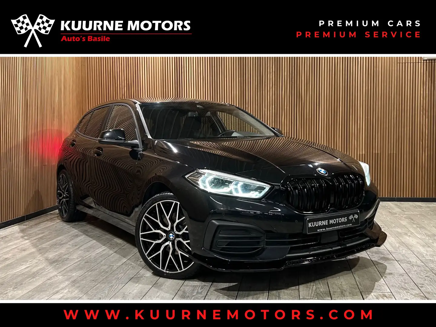 BMW 116 d Alu19"/Led/Leder/Gps/Cruise/Pdc/bt *1j garantie* Noir - 1