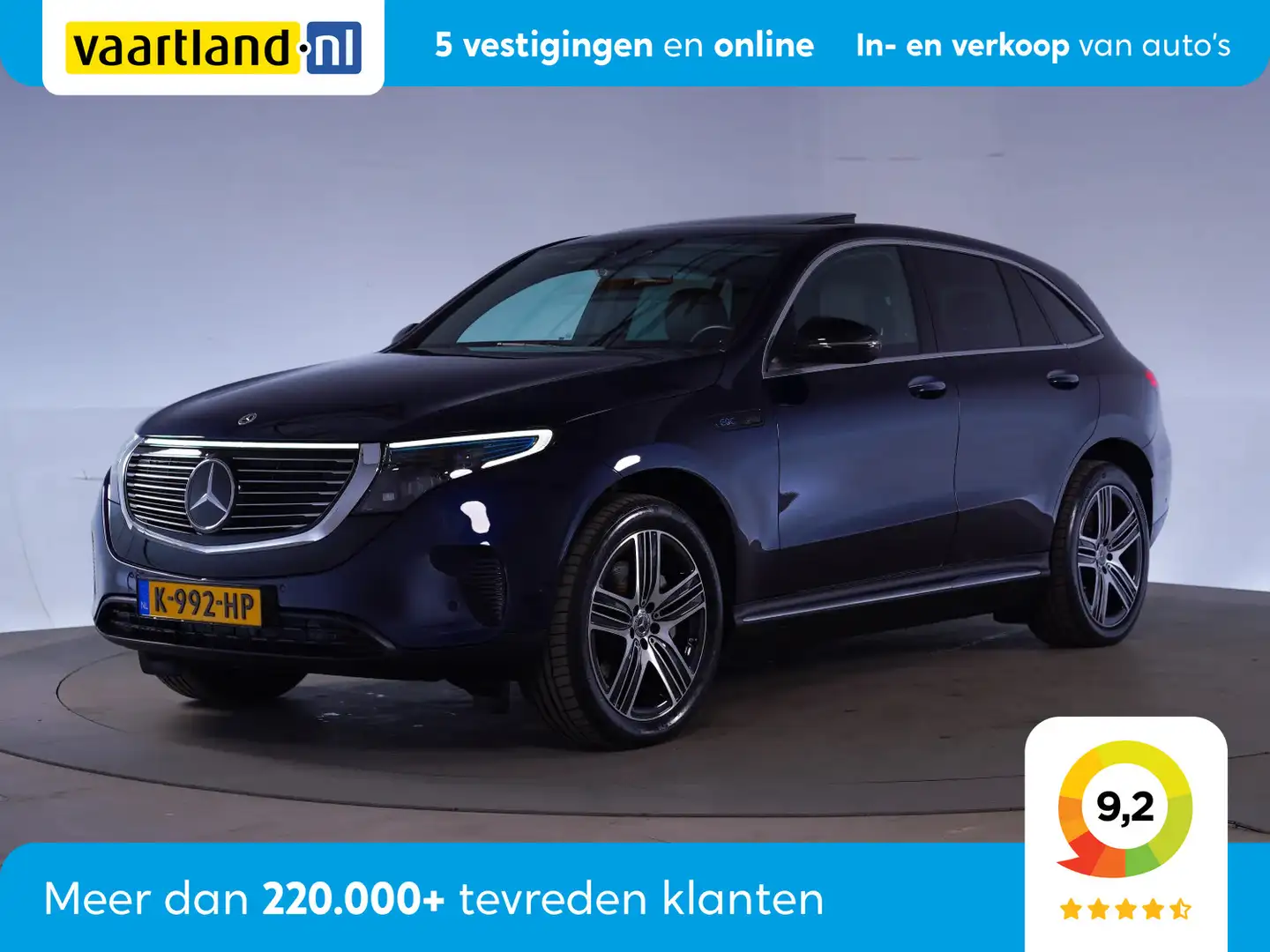 Mercedes-Benz EQC 400 4MATIC Luxury 80 kWh [ Adapt.cruise Schuifdak Sfee Blau - 1