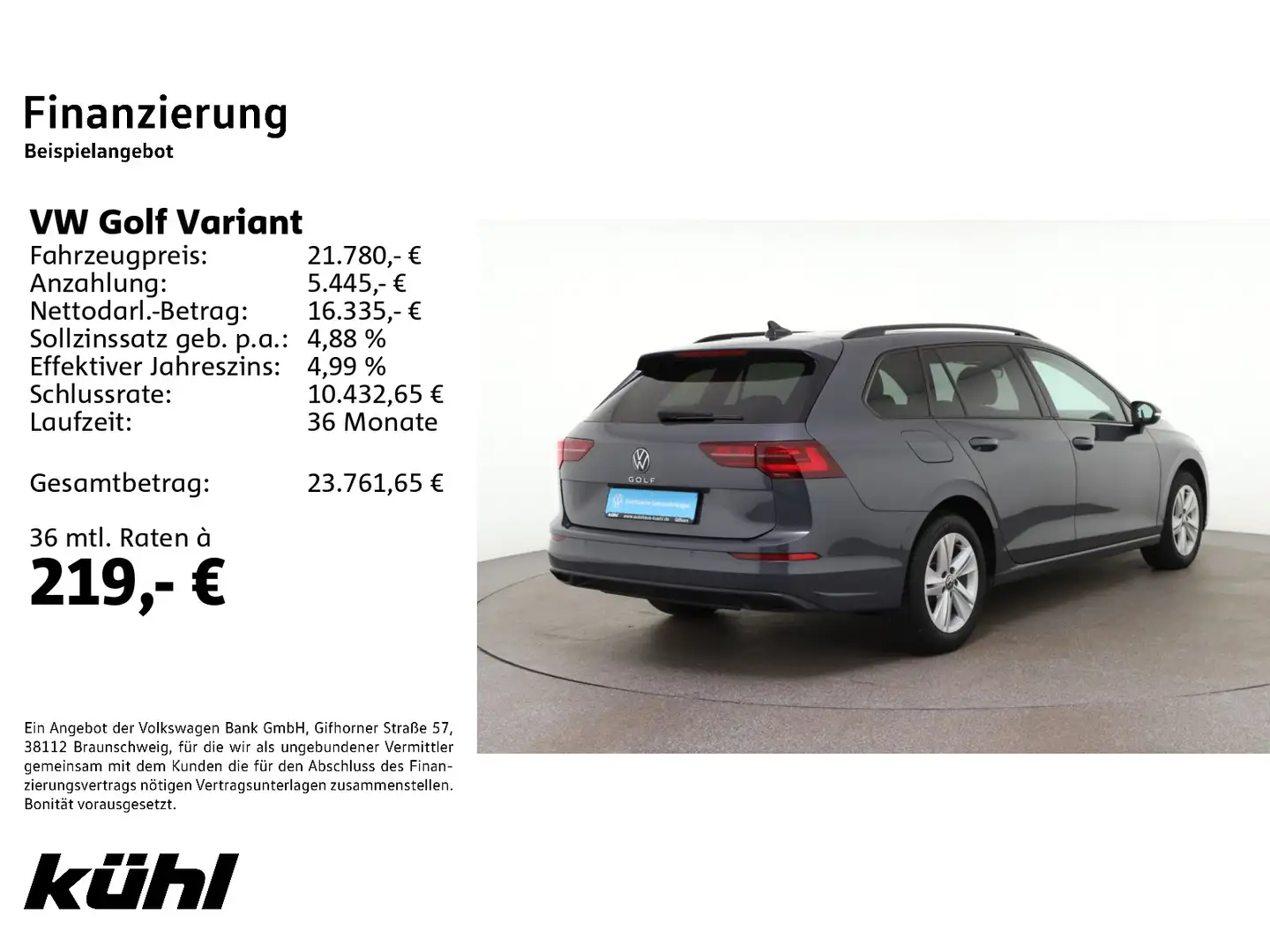 Volkswagen Golf Variant Golf VIII Variant 1.5 TSI Life IQ.Light ACC Stan Grau - 2