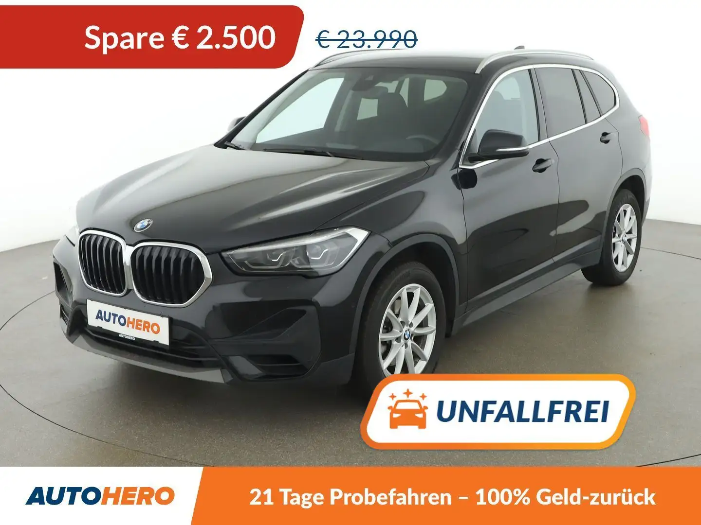 BMW X1 sDrive 18i Advantage Aut. *LED*NAVI*CAM* Schwarz - 1