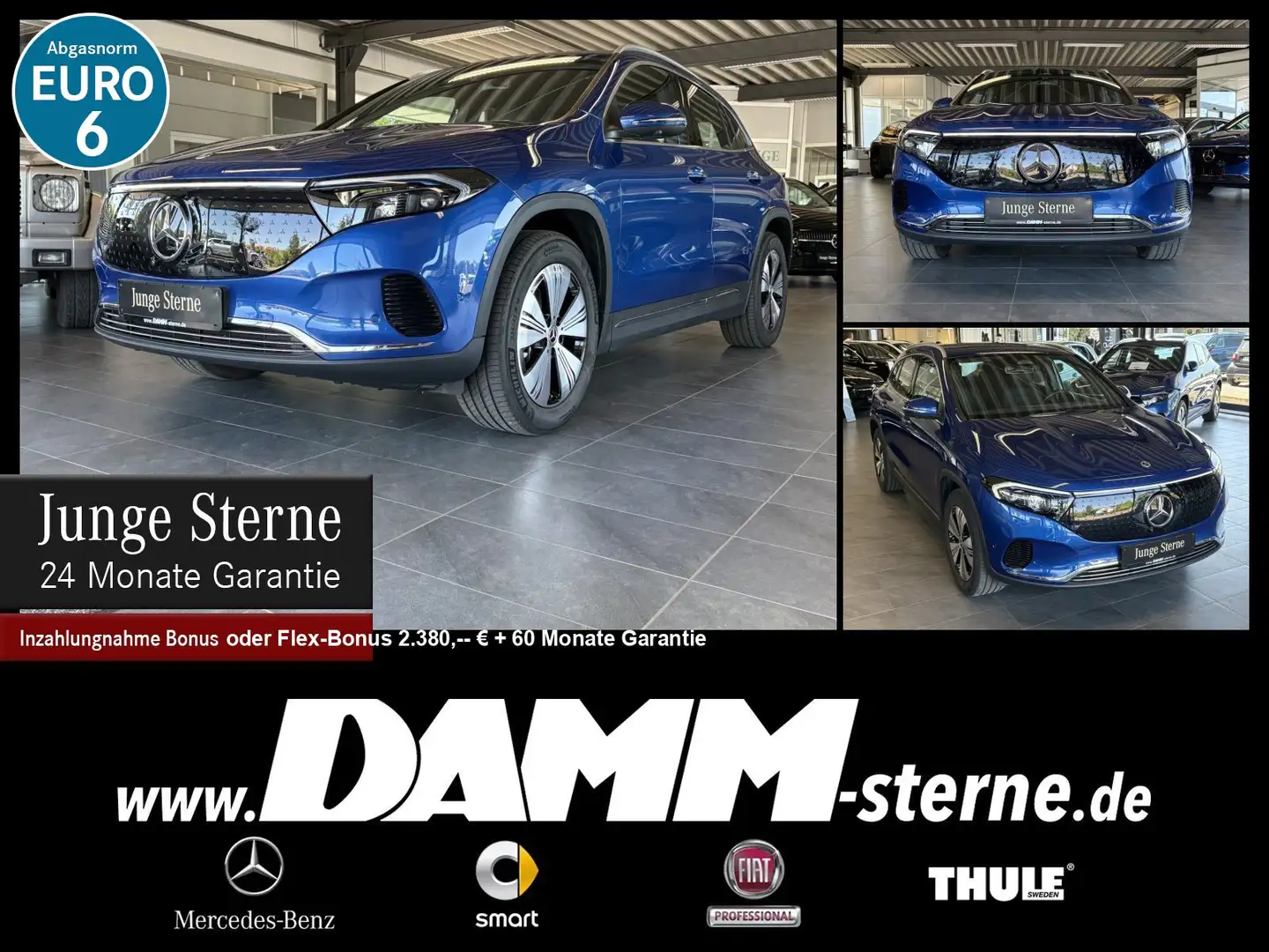 Mercedes-Benz EQA 300 EQA 300 4M Progr.Adv.+/AHK/TWA/Memory/360°/+Flex Blau - 1