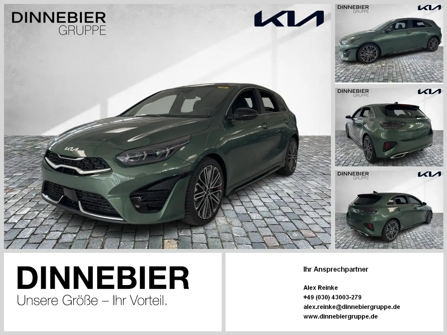 Kia Ceed / cee'd CEED GT-Line 1.5T Glasdach+LED+Kamera+Navi Vert - 1