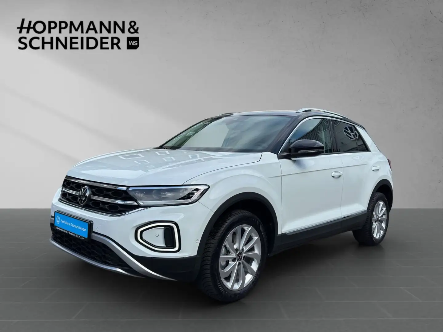 Volkswagen T-Roc Style 1.5 TSI-AHK-NAVI-LED-KLIMA-APPel.Hec Weiß - 1