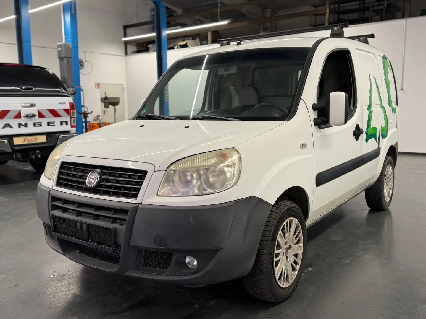 Fiat Doblo Doblo 1.3 JTD SX Kasten*el. Fenster&Spiegel*AHK Weiß - 1