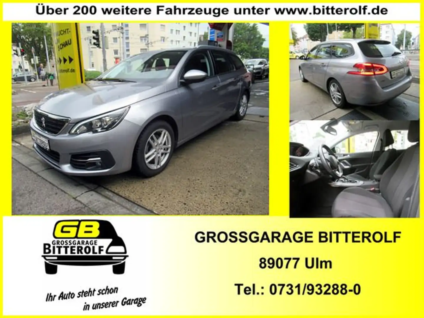 Peugeot 308 SW 1.5HDI Autom Active Navi/SHZ/PDC/Temp Gris - 1