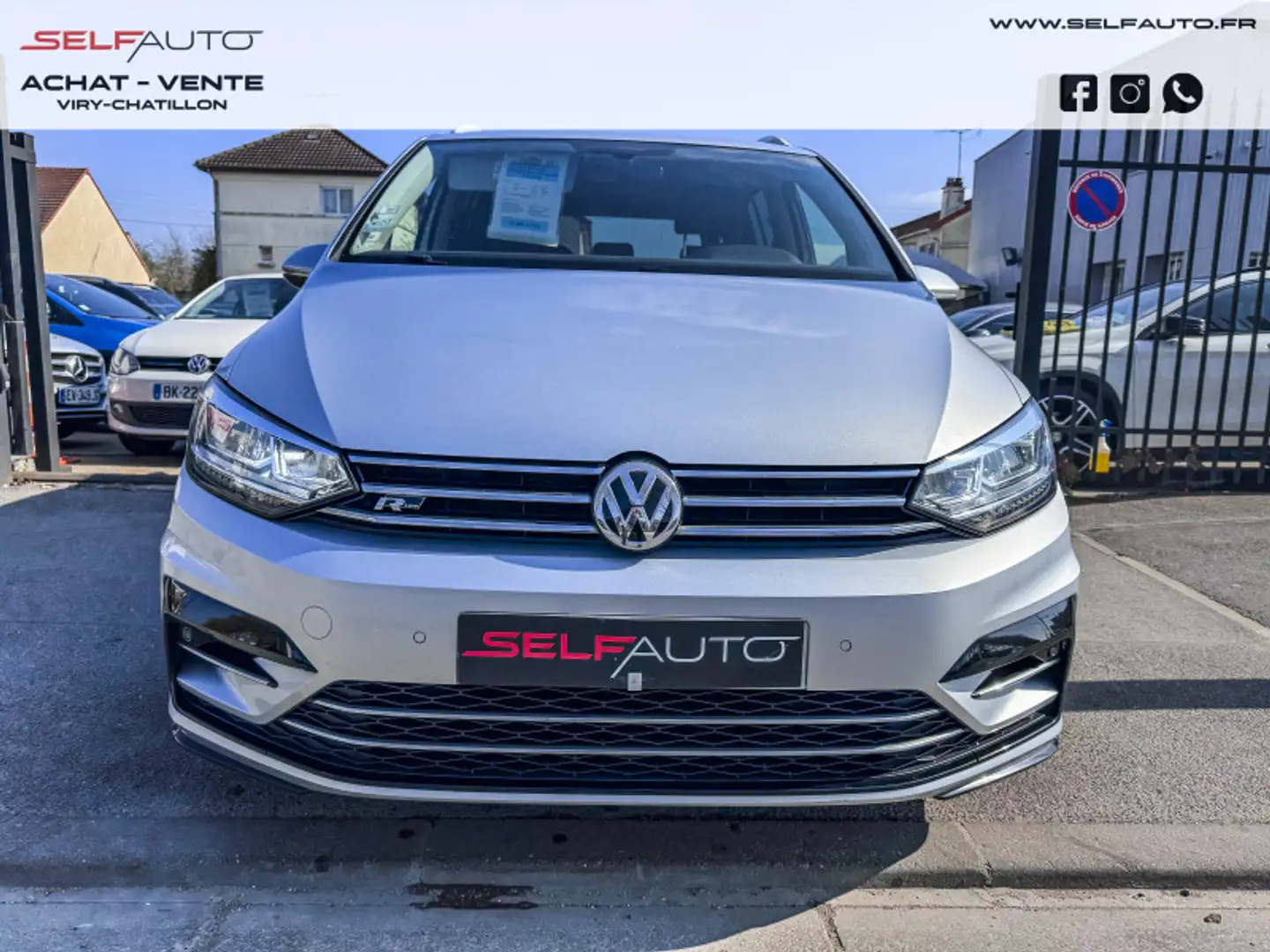 Volkswagen Touran 1.6 TDI 115CH BLUEMOTION TECHNOLOGY FAP R-LINE 7 P Gris - 2
