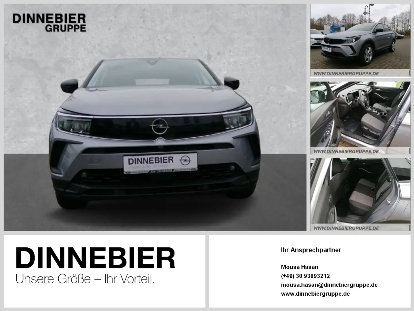 Opel Grandland 1.6 PHEV Busin. Edi. Winterp+Park&GO Silber - 1