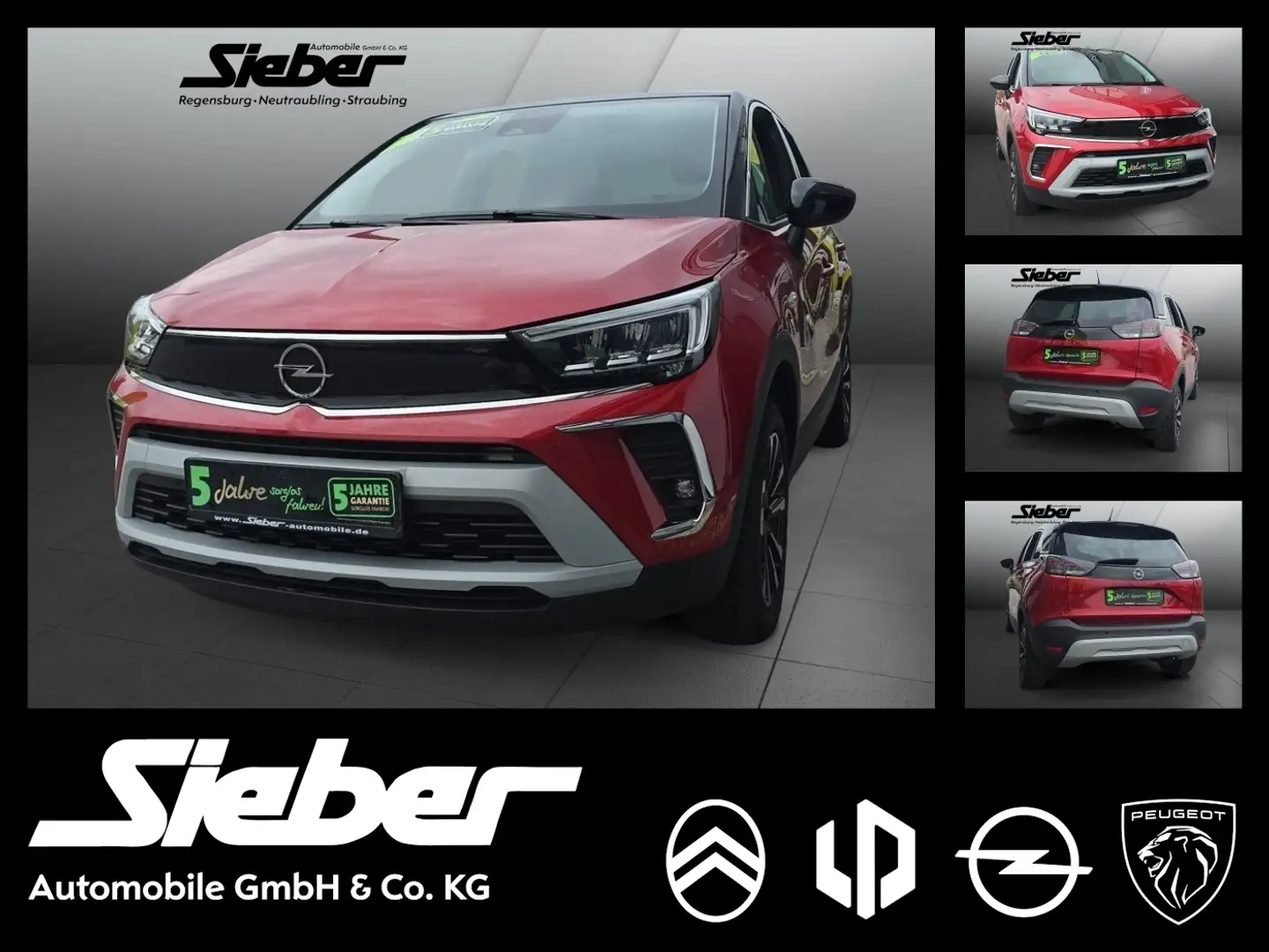 Opel Crossland 1.2 Turbo Elegance Paket *Sitzheizung* Rot - 1