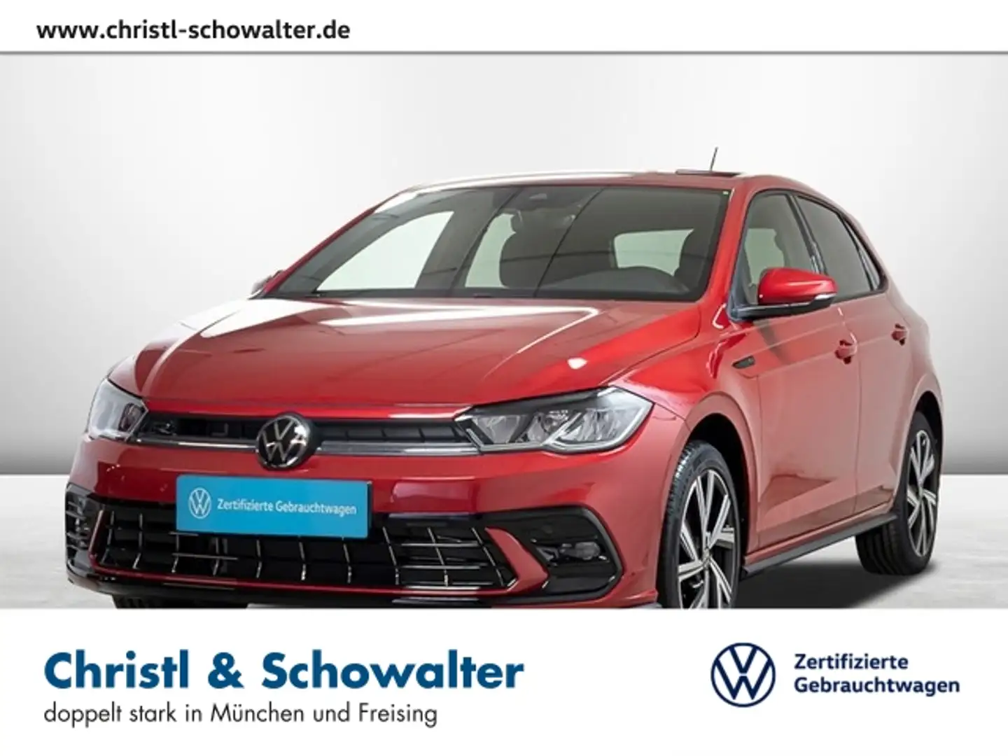 Volkswagen Polo 1.0 TSI R-Line LED ACC PDC Climatronic Rot - 1