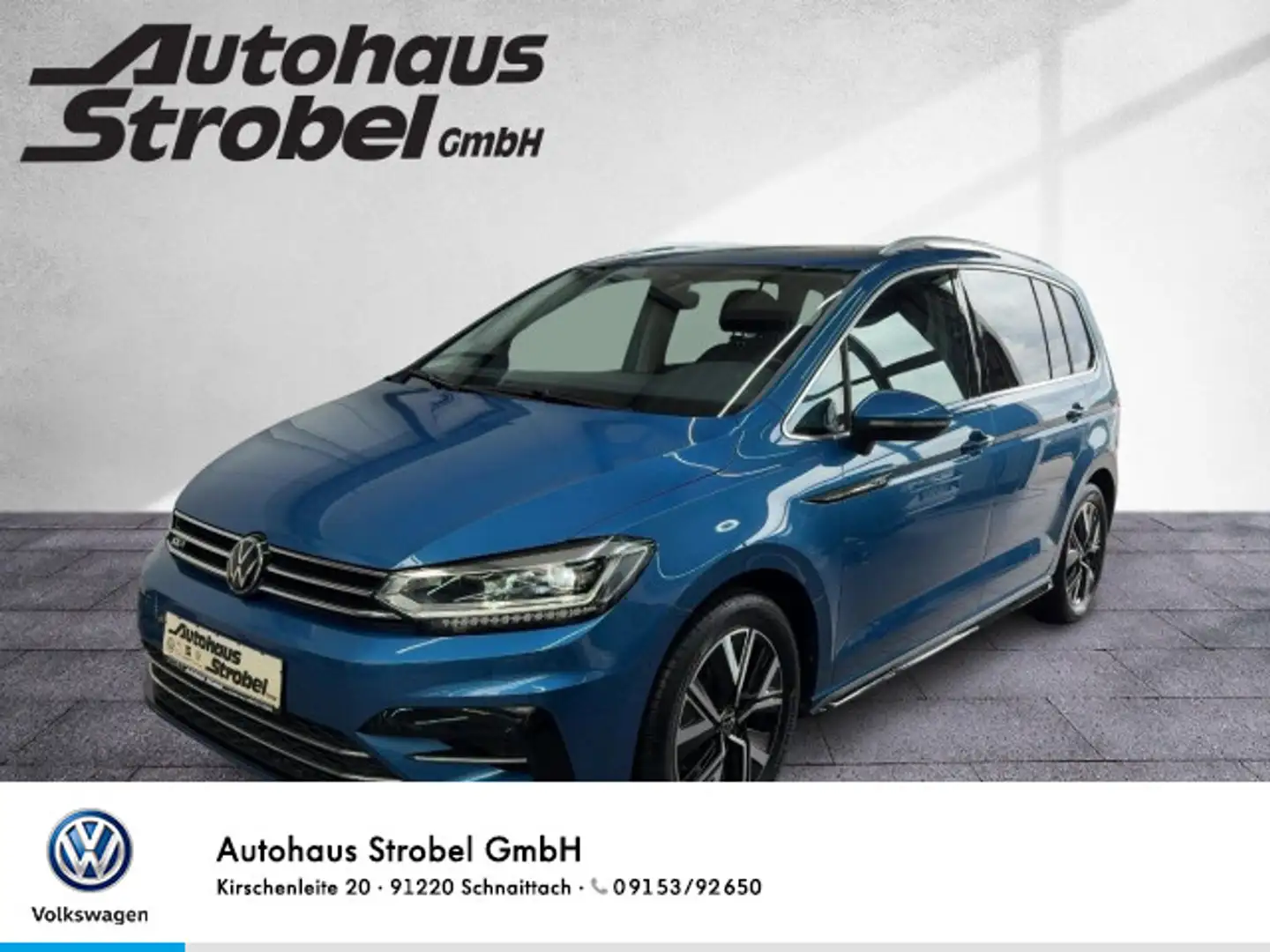 Volkswagen Touran 1.5 TSI DSG Highline R-Line 7-Sitze AHK A Blau - 1