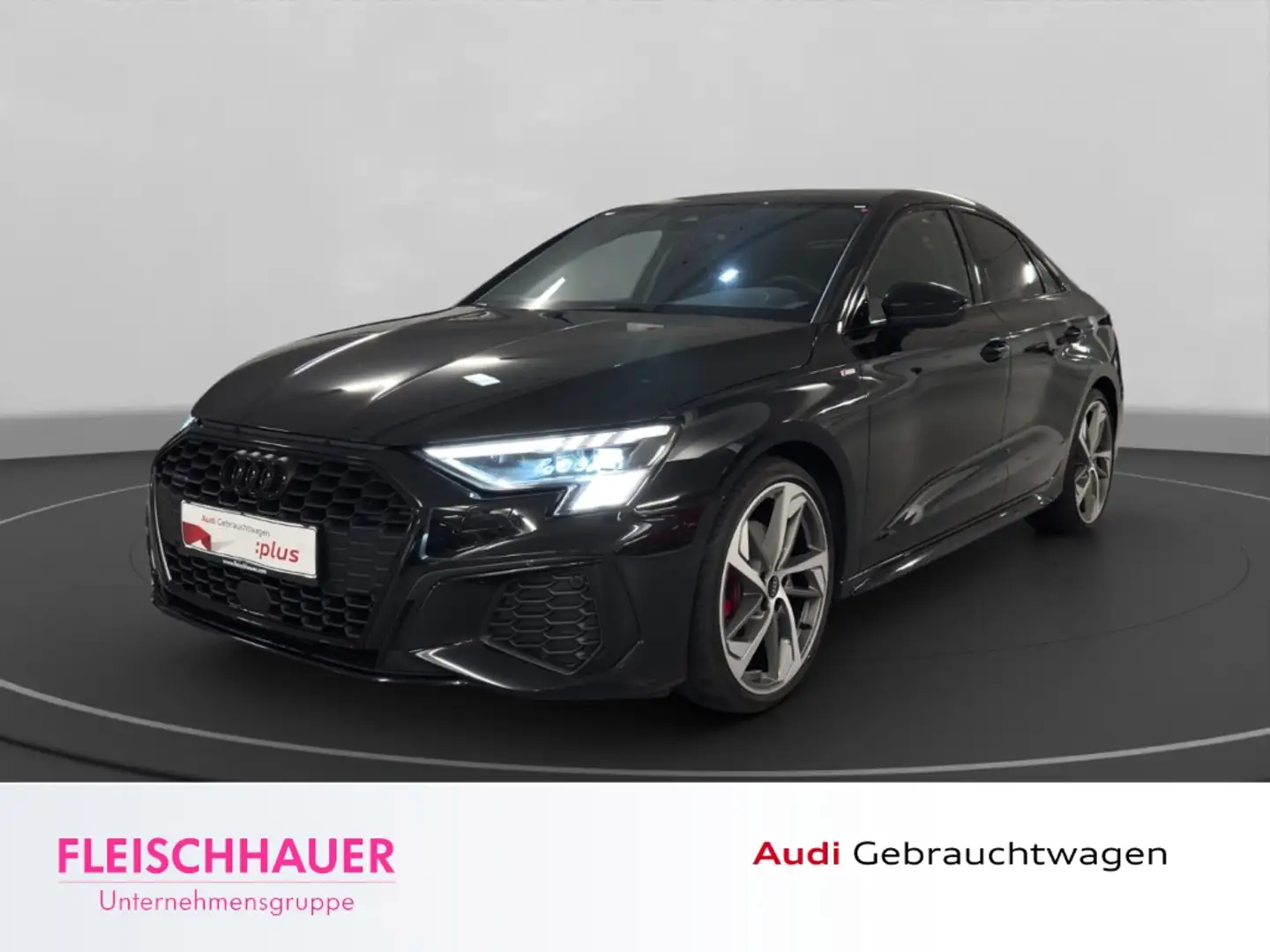 Audi A3 40 TFSI qu. S line Matrix+Navi+19''+B&O+VC+App-con Zwart - 1