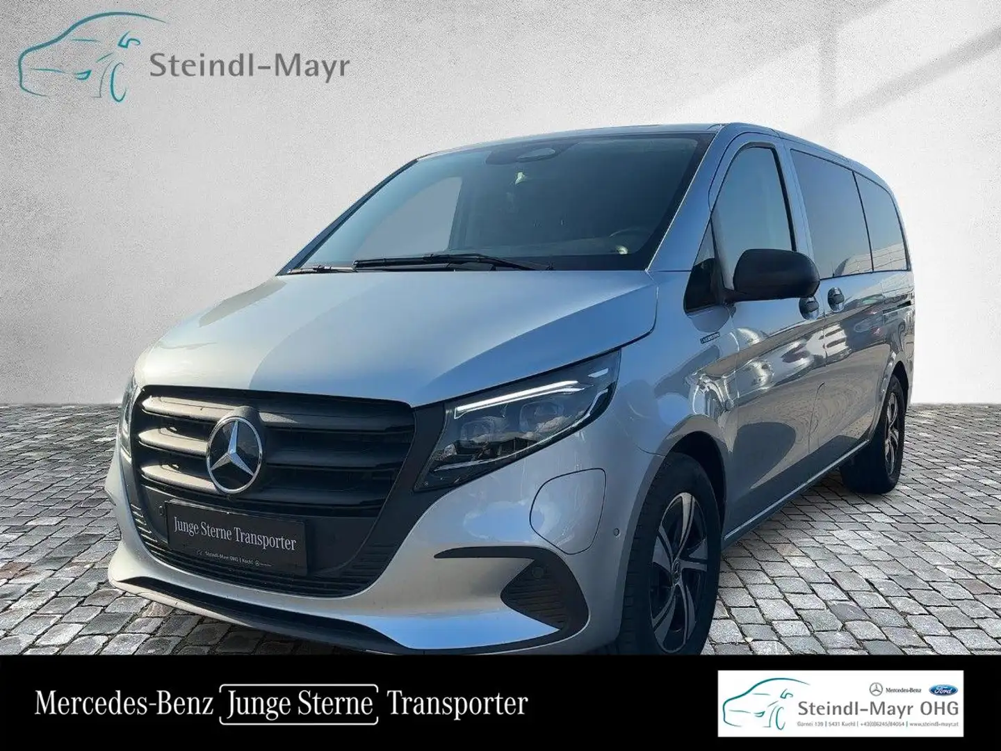 Mercedes-Benz eVito e 129 Tourer PRO Lang LED Klima DAB Distr Silber - 1