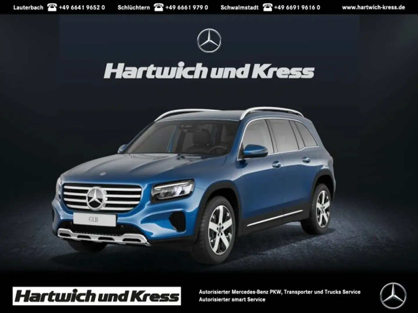 Mercedes-Benz GLB 220 GLB 220 d 4MATIC Progressive+AHK+Memory+Totwinkel+ Blau - 1