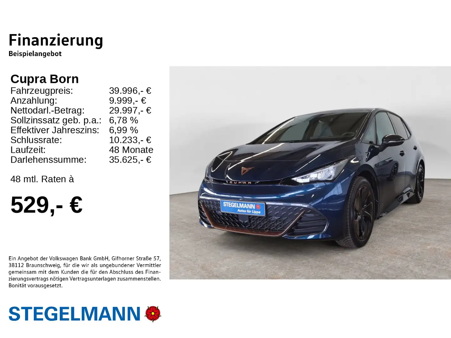 CUPRA Born Edition Dynamic Navi LED Top View Kamera Ga Bleu - 2