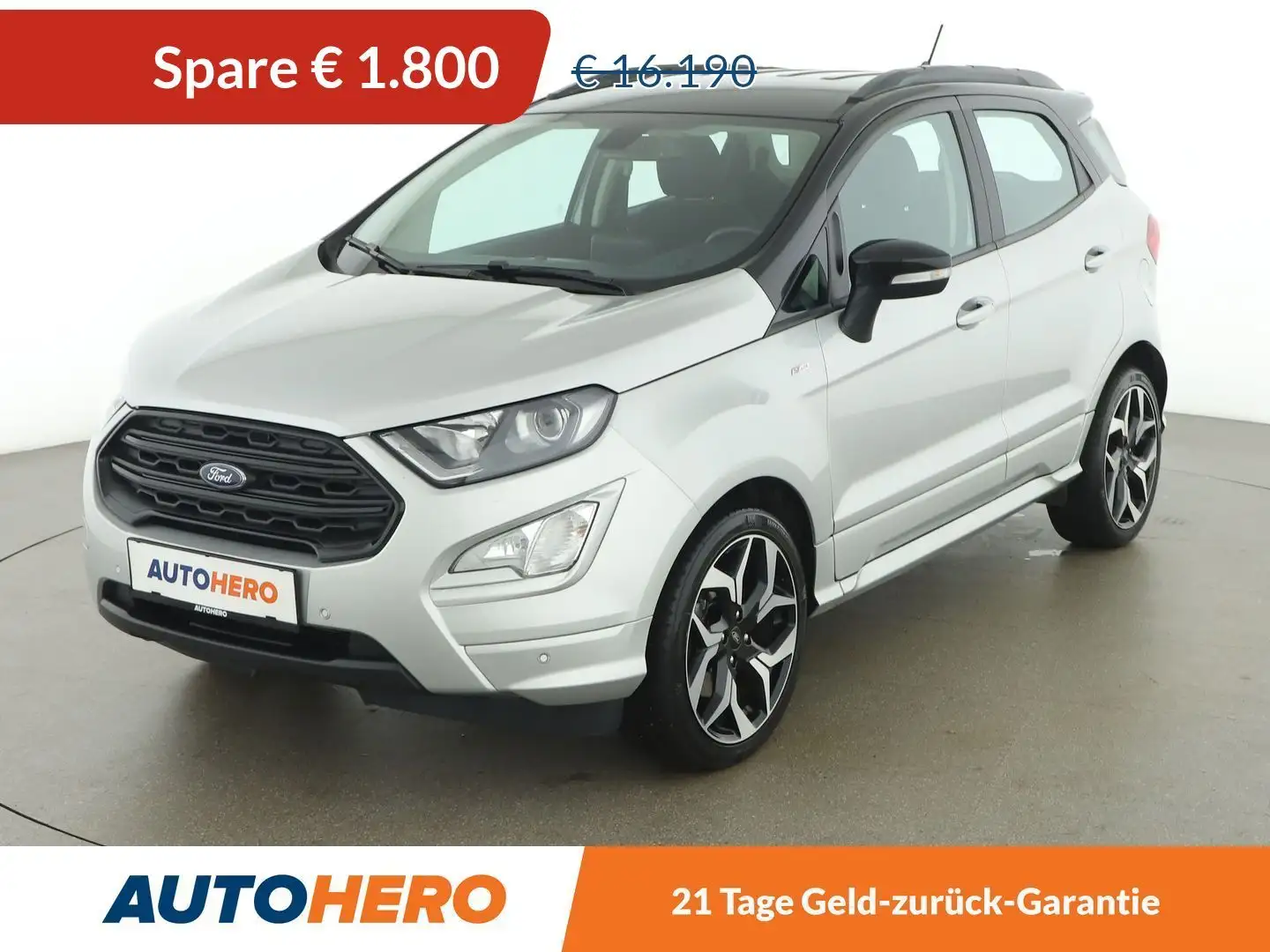 Ford EcoSport 1.0 EcoBoost ST-Line Aut. *NAVI*CAM*SHZ* Grau - 1