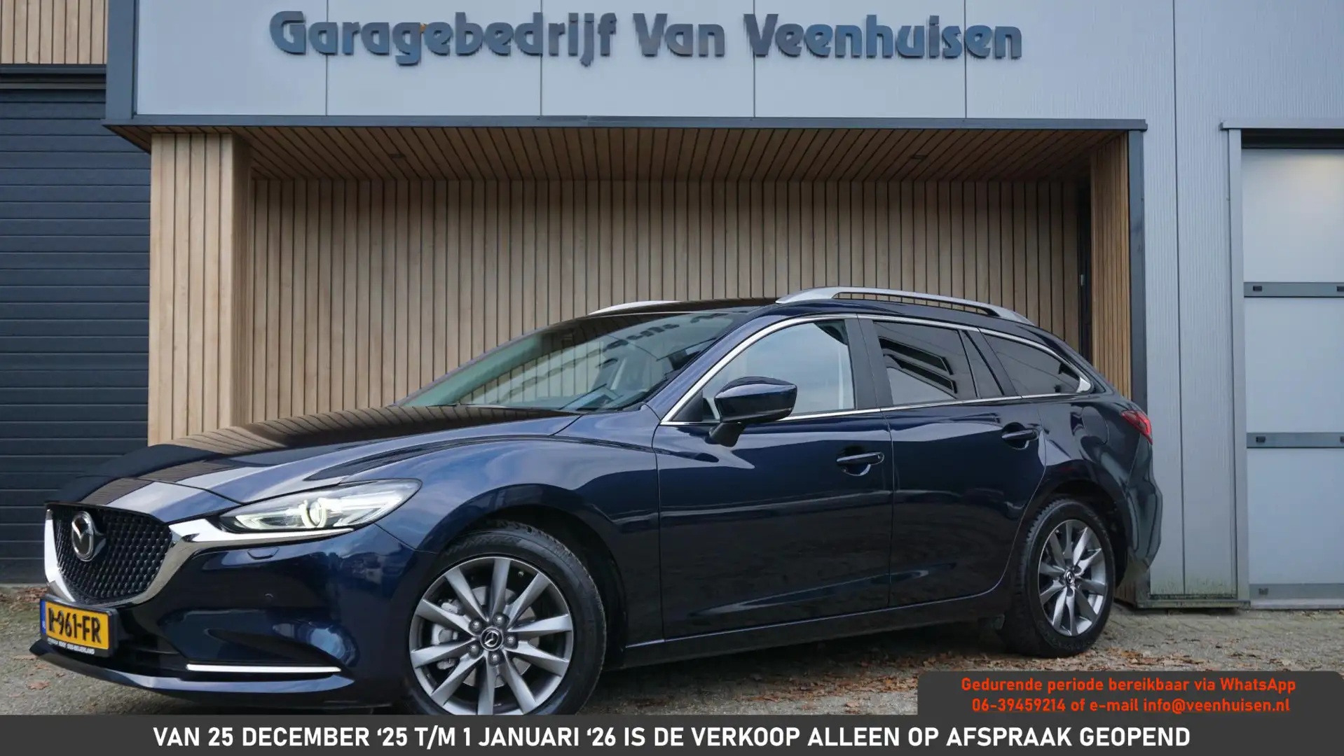 Mazda 6 Sportbreak 2.0 SkyActiv-G 165pk Automaat HUD 17inc Bleu - 1
